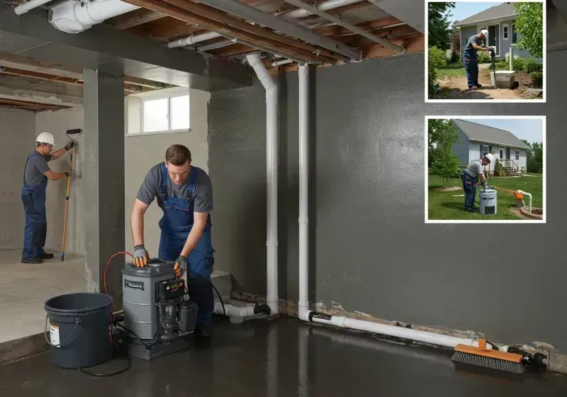 Basement Waterproofing and Flood Prevention process in East Chicago, IN